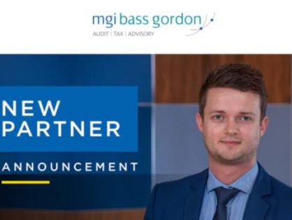 South Africa-based member MGI Bass Gordon announces the appointment of a new Partner