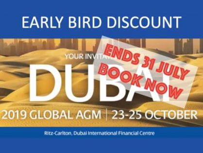 Final Reminder! Early bird discount ends soon for the 2019 MGI Worldwide Global AGM in Dubai