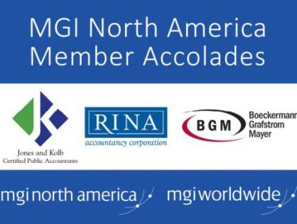 MGI North America and MGI Worldwide congratulate our network member firms on recent accolades