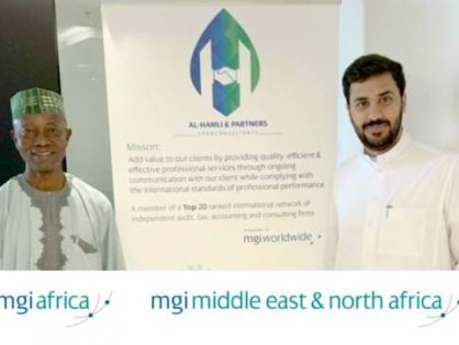 Nigeria-based Haruna Yahaya of MGI Africa visits MGI MENA member firm in Saudi Arabia