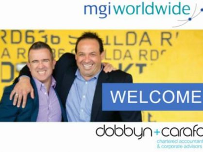 MGI Australasia and MGI Worldwide are delighted to announce joining of dynamic Melbourne firm Dobbyn + Carafa to the MGI Family