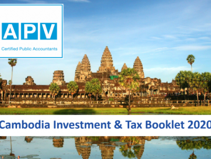 NEW Cambodia Investment & Tax Booklet 2020 published by APV Cambodia