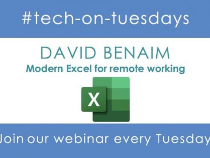 Register for our ‘Modern Excel For Remote Working’ webinar next Tuesday 19 May and learn how new features can enhance your experience