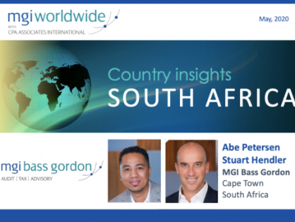 Country insights: South Africa – MGI Africa member firm shares insights on current trends and opportunities within the South African accounting profession