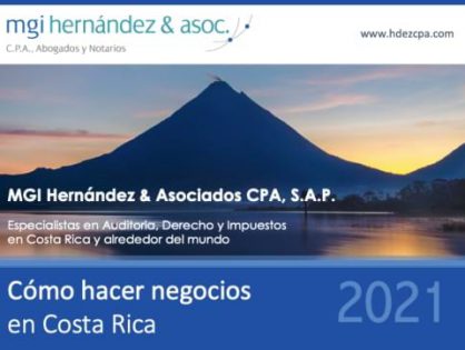 NEW Spanish-language guide for Doing Business in Costa Rica published by MGI Hernández & Asociados